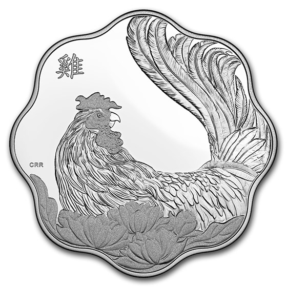 2017 Canada Silver $15 Lunar Lotus Rooster Proof (w/Box & COA) 2017 Canada Silver $15 Lunar Lotus Rooster Proof (w/Box & COA)